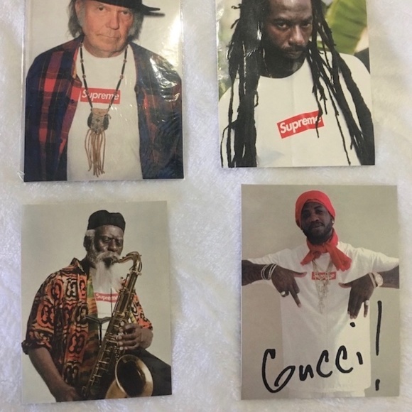 Supreme Musician Photo Tee Sticker Bundle Neil Young Gucci Mane - Picture 8 of 10